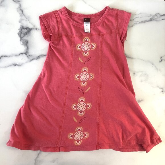 Tea Collection Other - Tea Collection Swing Dress, Coral, Size 3
